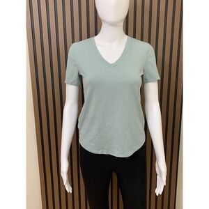 Lululemon Love Tee Women's V-Neck Short Sleeve Athletic Shirt Blue Size 0